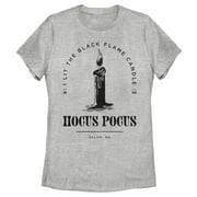 Women's Hocus Pocus I Lit Flame Candle Graphic Tee Athletic Heather Large